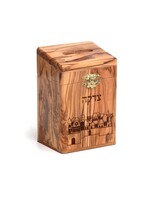 CHARITY BOX WOOD JERUSALEM CITY