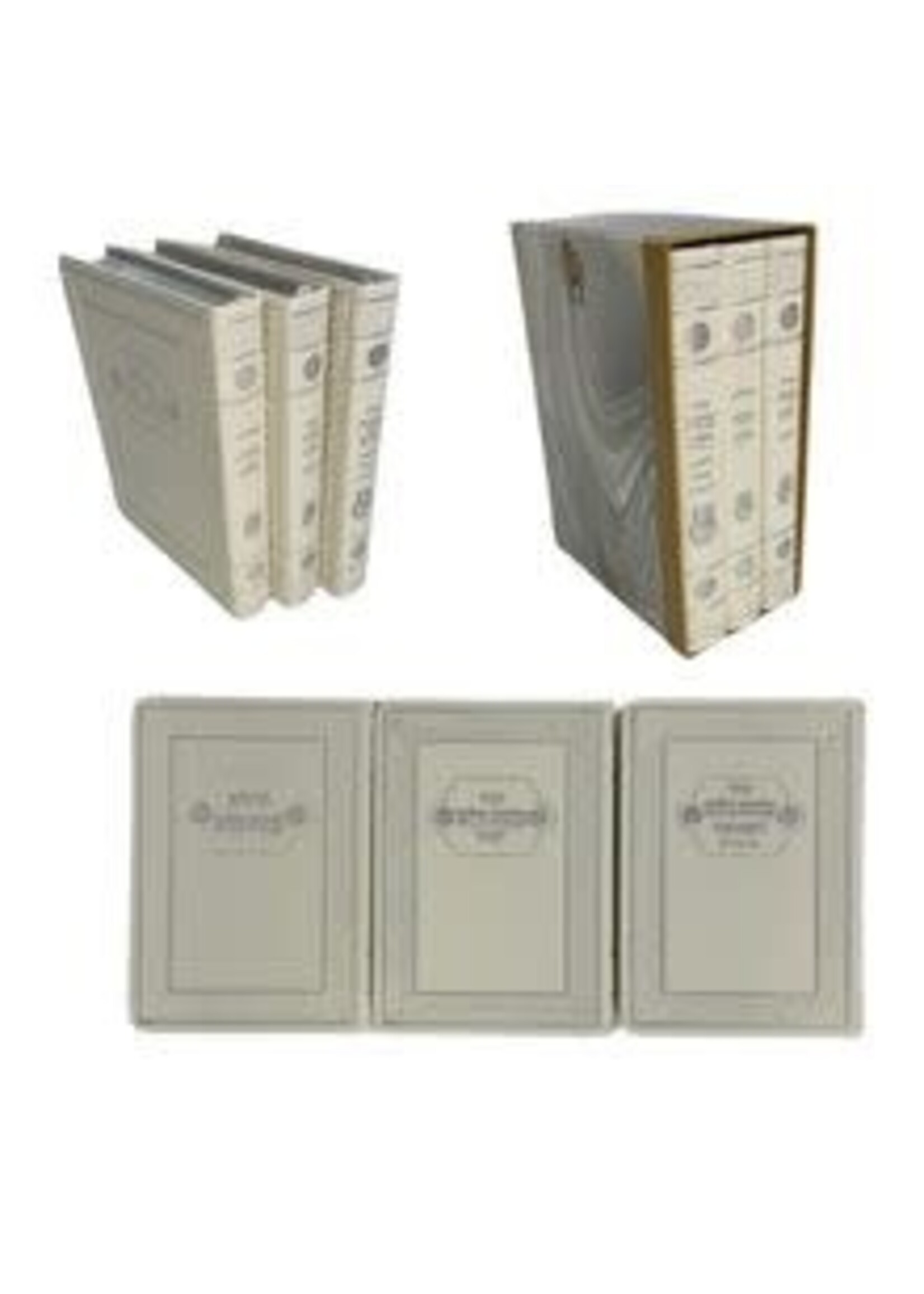 SIDDUR KAVANAT HALEV FAUX LEATHER FLEX 3 VOL SET WHITE - 3.5X5"