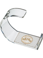 WINE HOLDER ACRYLIC SILVER & GOLD LASER CUT "BOREI PRI HAGEFEN"
