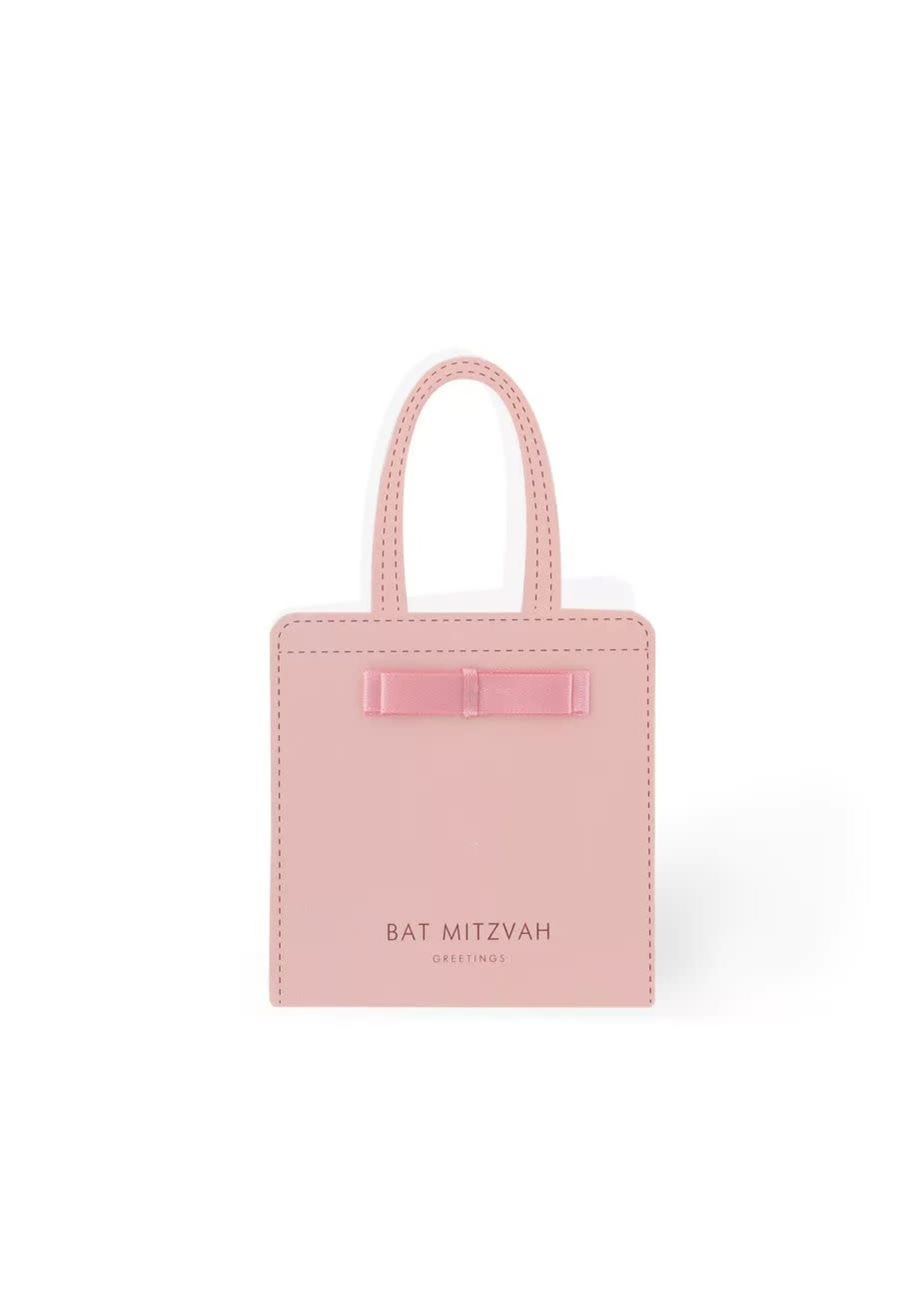 BAT MITZVAH CARD PINK PURSE