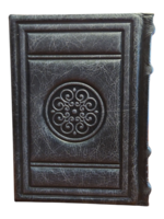 SIDDUR ASHKENAZ NAVY GENUINE LEATHER ROUND STYLE