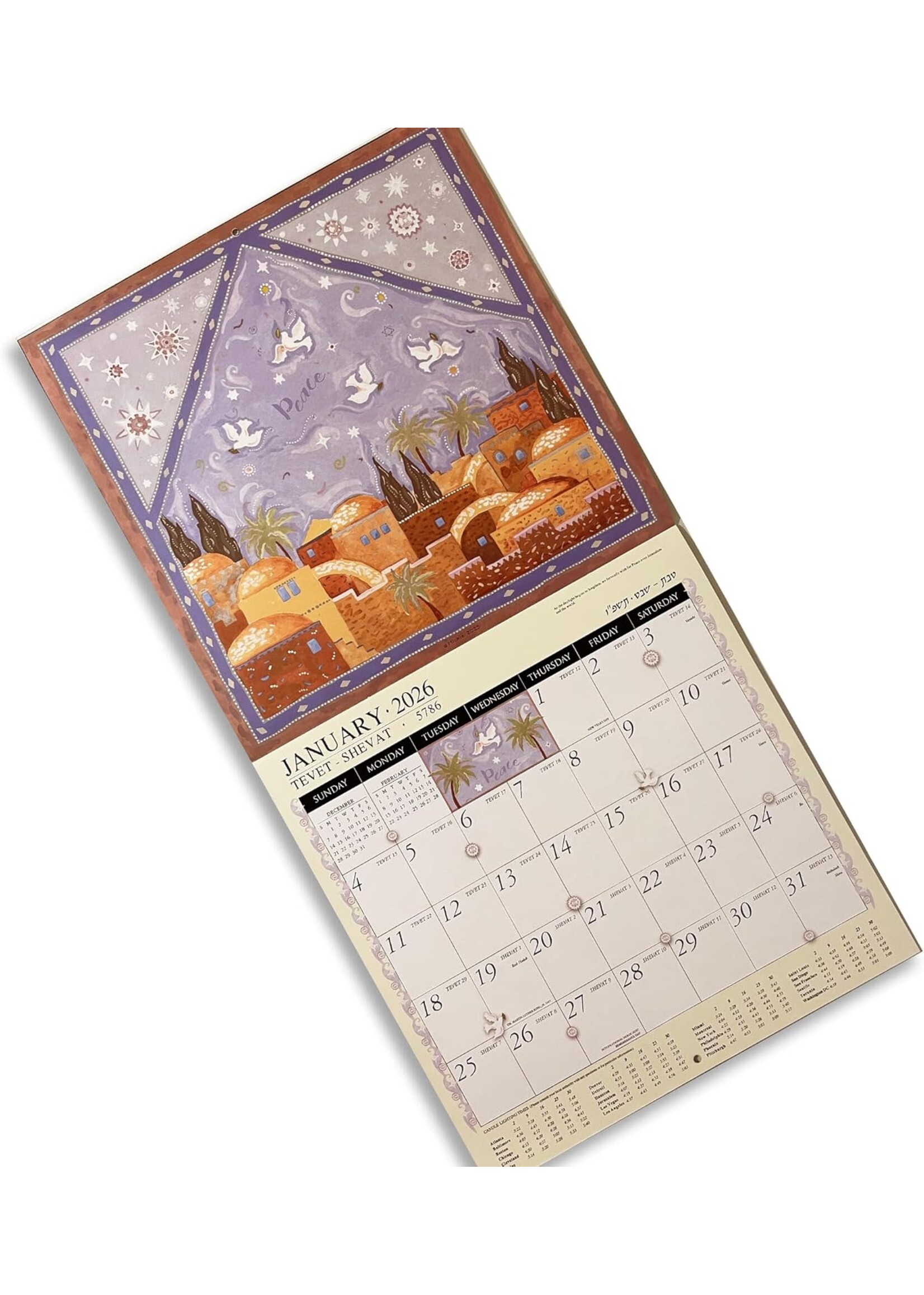 THE JEWISH ART CALENDAR 2026 - 5785 / 5787