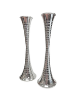 CANDLESTICKS STERLING CONNED ESHET CHAYIL - TALL 26.5CM