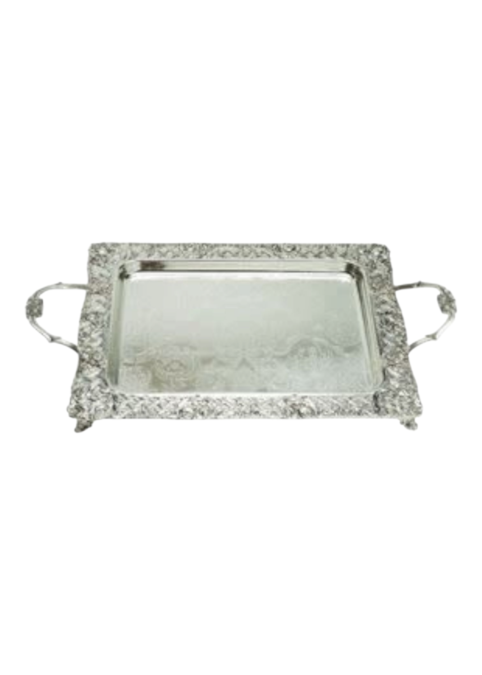 SHABBAT TRAY SILVERPLATED 16" X 13.5"