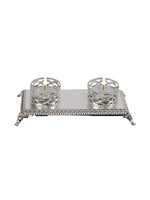 CANDLE HOLDER SILVER - TEALIGHTS