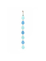 HAMSA SEVEN BLESSINGS SHADES OF  BLUE ENAMEL