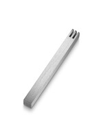 MEZUZAH SILVER GEOMETRIC SHIN 10CM