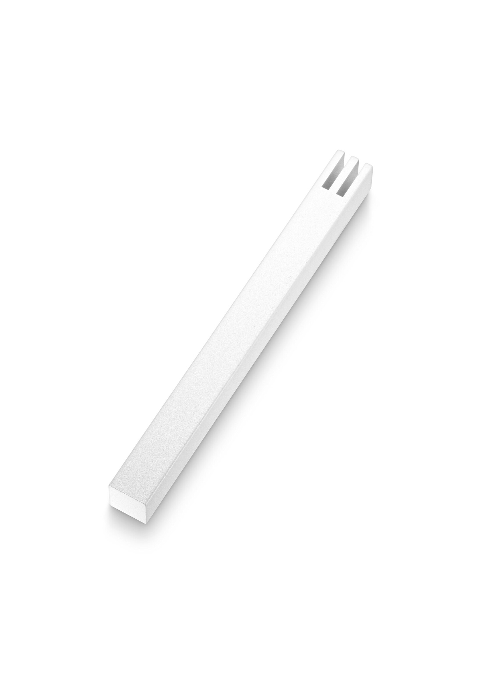 MEZUZAH WHITE GEOMETRIC SHIN 10 CM