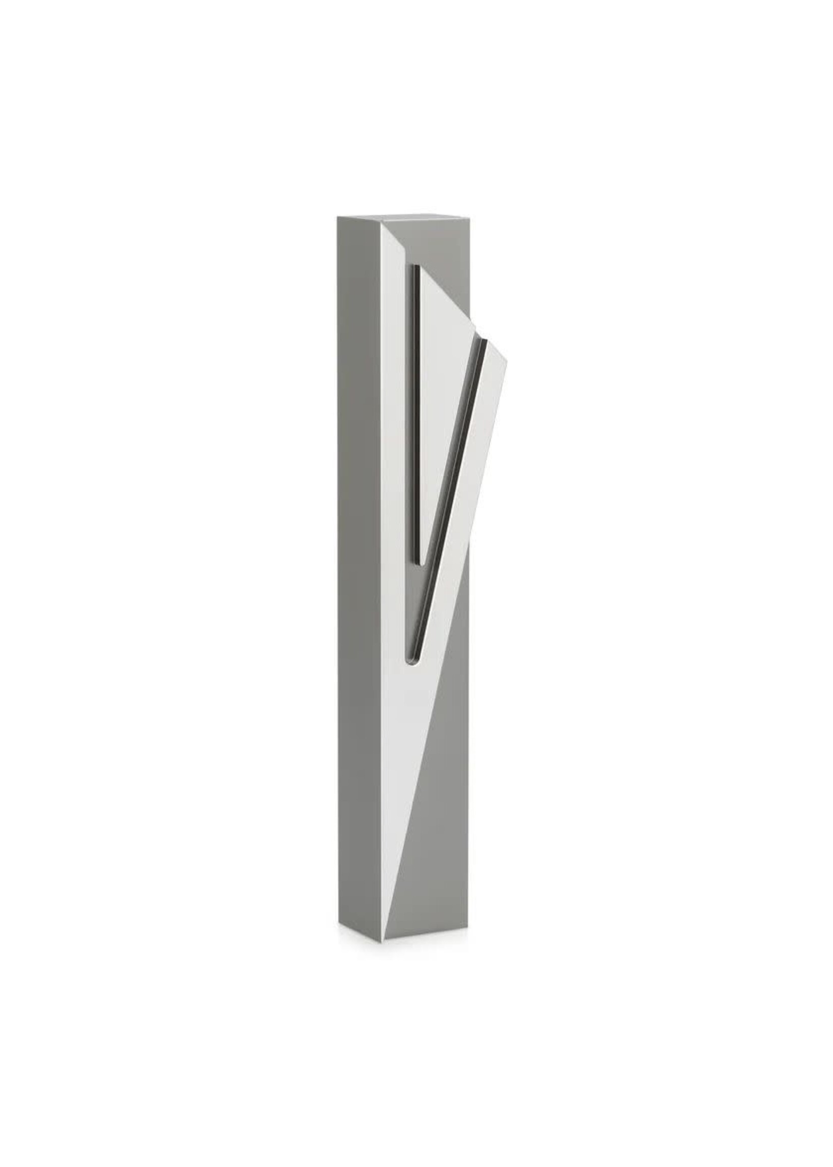 MEZUZAH COVER CAPITAL SHIN GREY 12CM