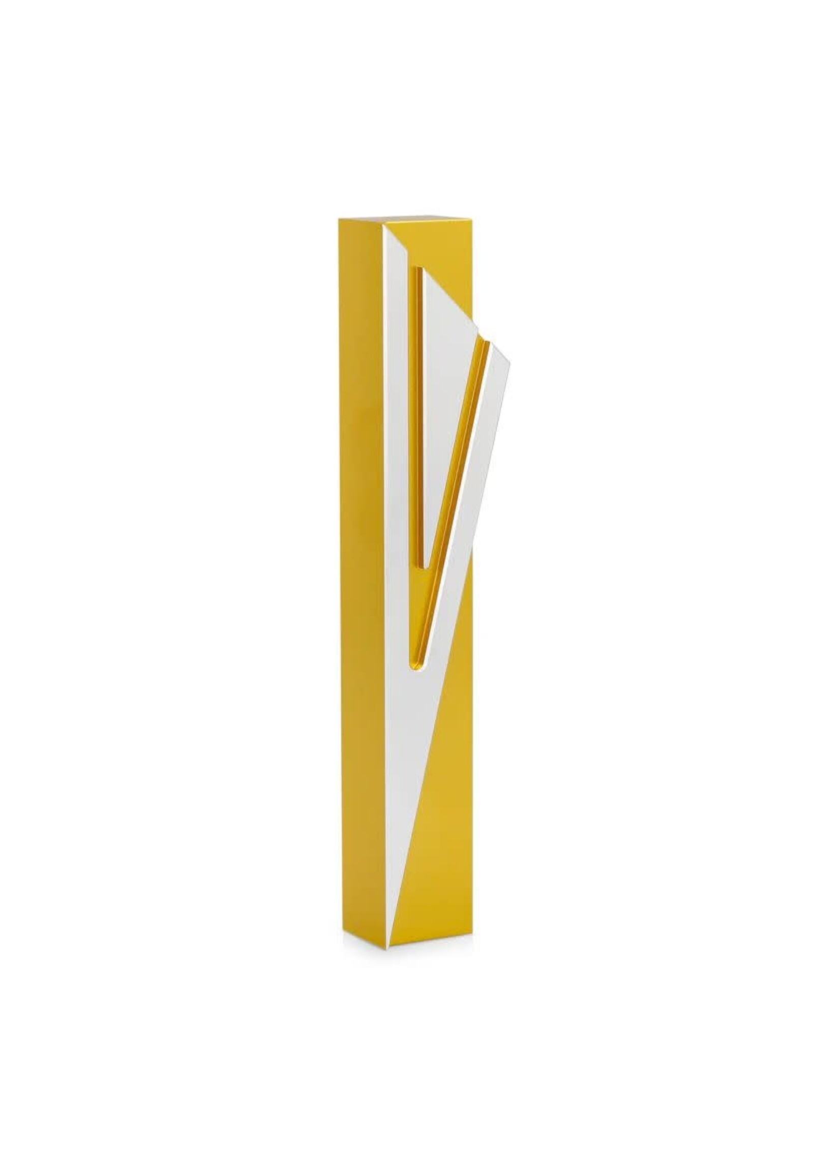 MEZUZAH COVER CAPITAL SHIN GOLD 12CM