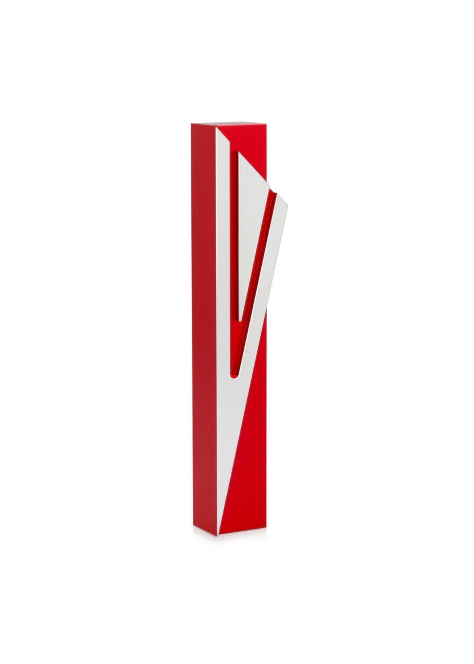 MEZUZAH COVER CAPITAL SHIN RED 12CM