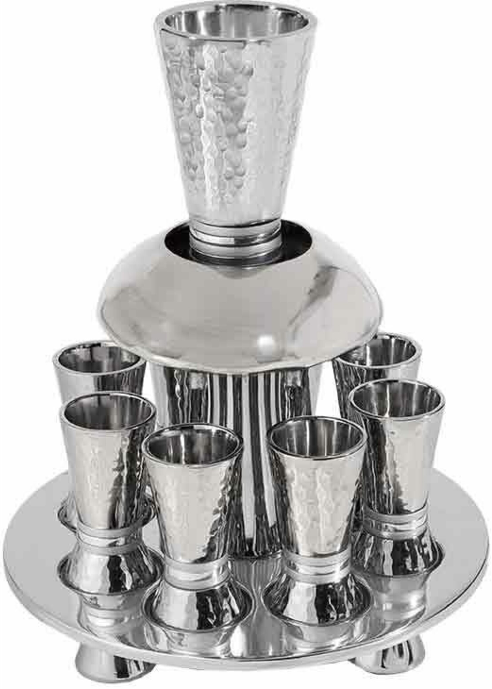 KIDDUSH FOUNTAIN HAMMERED NICKEL GREY