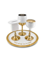 HAVDALAH SET WHITE & GOLD ENAMEL