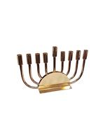 MENORAH ROSE GOLD PLATED MODERN CURVE