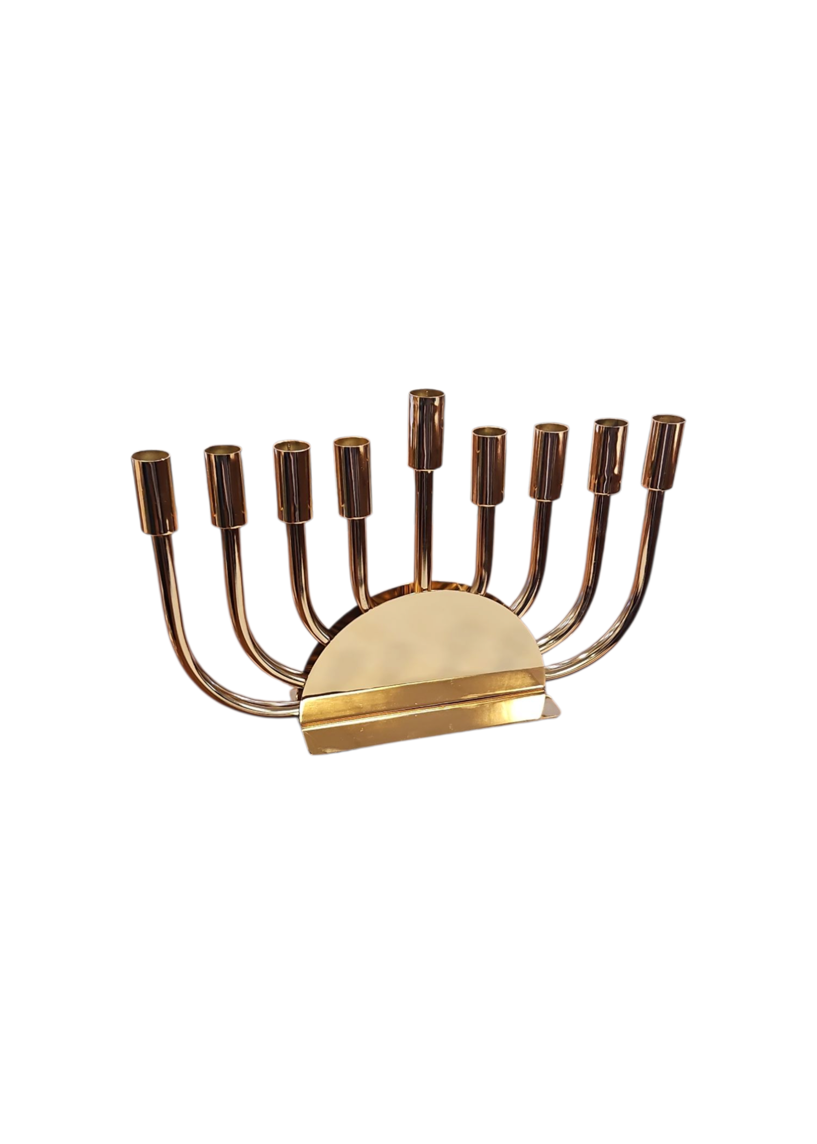 MENORAH ROSE GOLD PLATED MODERN CURVE