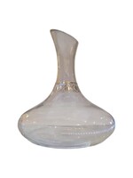 DECANTER GLASS SILVER POMEGRANATES