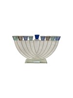 MENORAH CRYSTAL SHADES OF BLUE CUPS