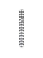 MEZUZAH GREY GROOVED 12 CM