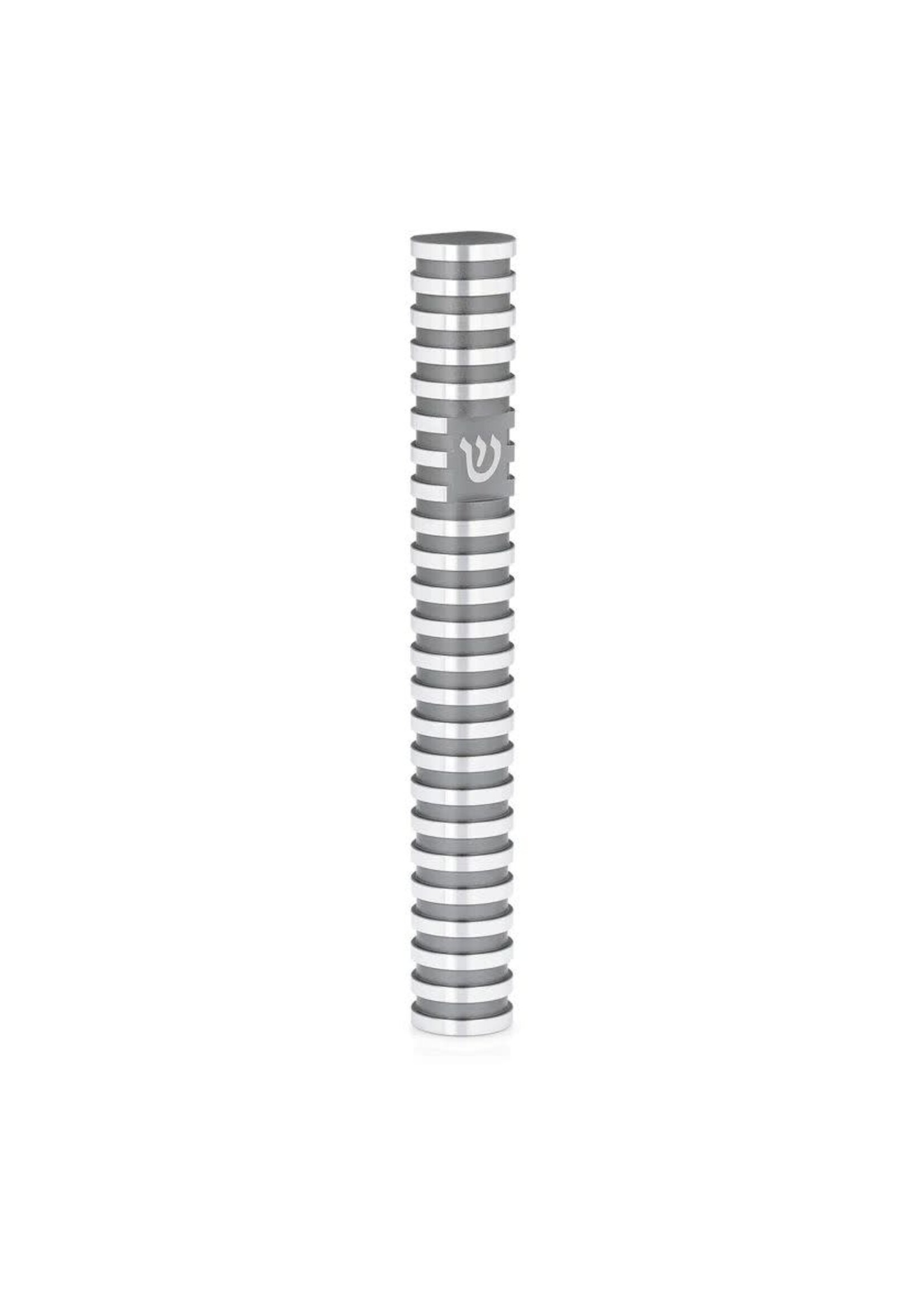 MEZUZAH GREY GROOVED 12 CM