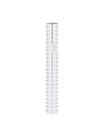 MEZUZAH SILVER GROOVED ALUMINUM 12 CM