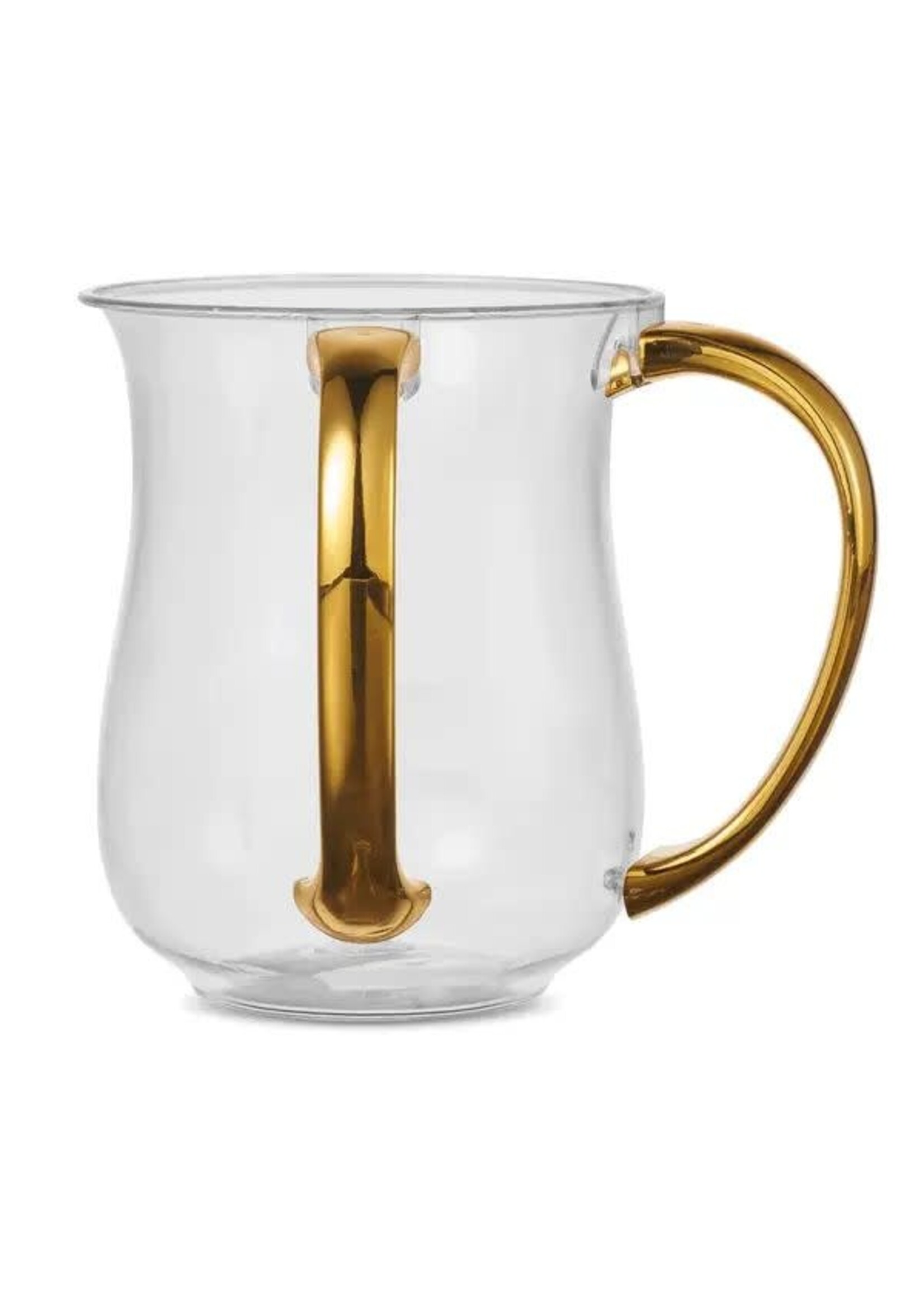 ACRYLIC WASHING CUP GOLD HANDLES
