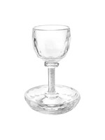 KIDDUSH CUP CRYSTAL WITH CHIPS FILLED STEM
