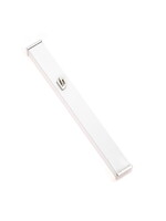MEZUZAH WHITE & NICKEL SHIN 15 CM