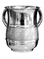 WASH CUP SILVER GLITTER POMEGRANATES BAND
