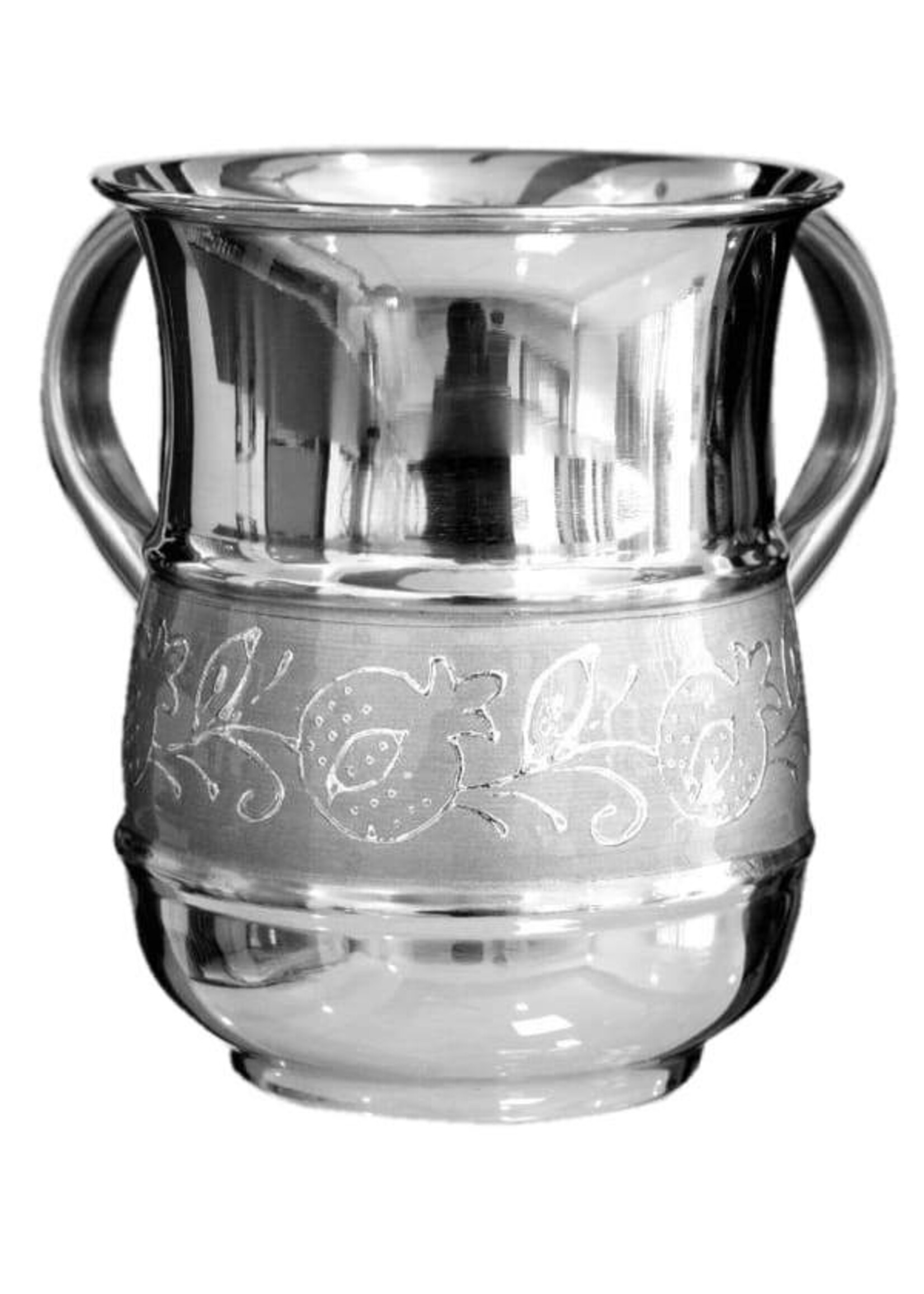 WASH CUP SILVER GLITTER POMEGRANATES BAND