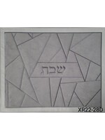 CHALLAH COVER TRIANGULAR GREY VELVET