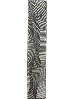 MEZUZAH GEO LACE SILVER OVER WHITE  10 CM - LASER CUT STEEL
