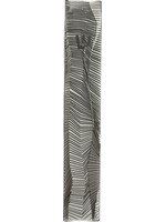 MEZUZAH LASERCUT METAL - GEO LACE SILVER WHITE LL