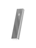 MEZUZAH NOTEBOOK SILVER OVER WHITE 10 CM - LASER CUT STEEL