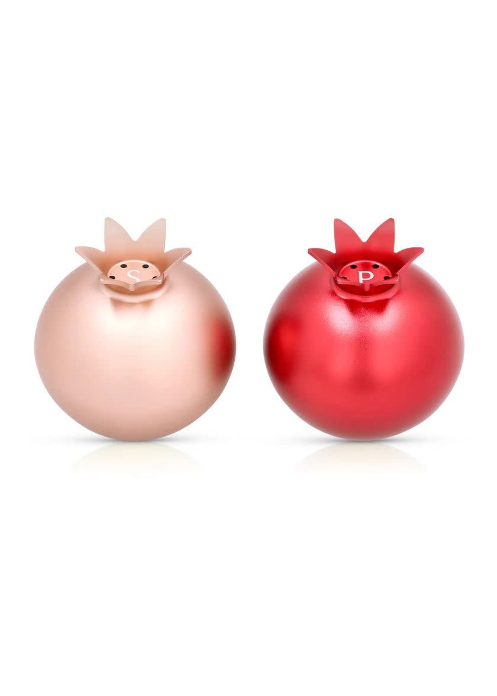 SALT & PEPPER SHAKERS POMEGRANATES RED & PINK