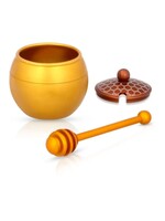 HONEY DISH GOLD HONEY COMB