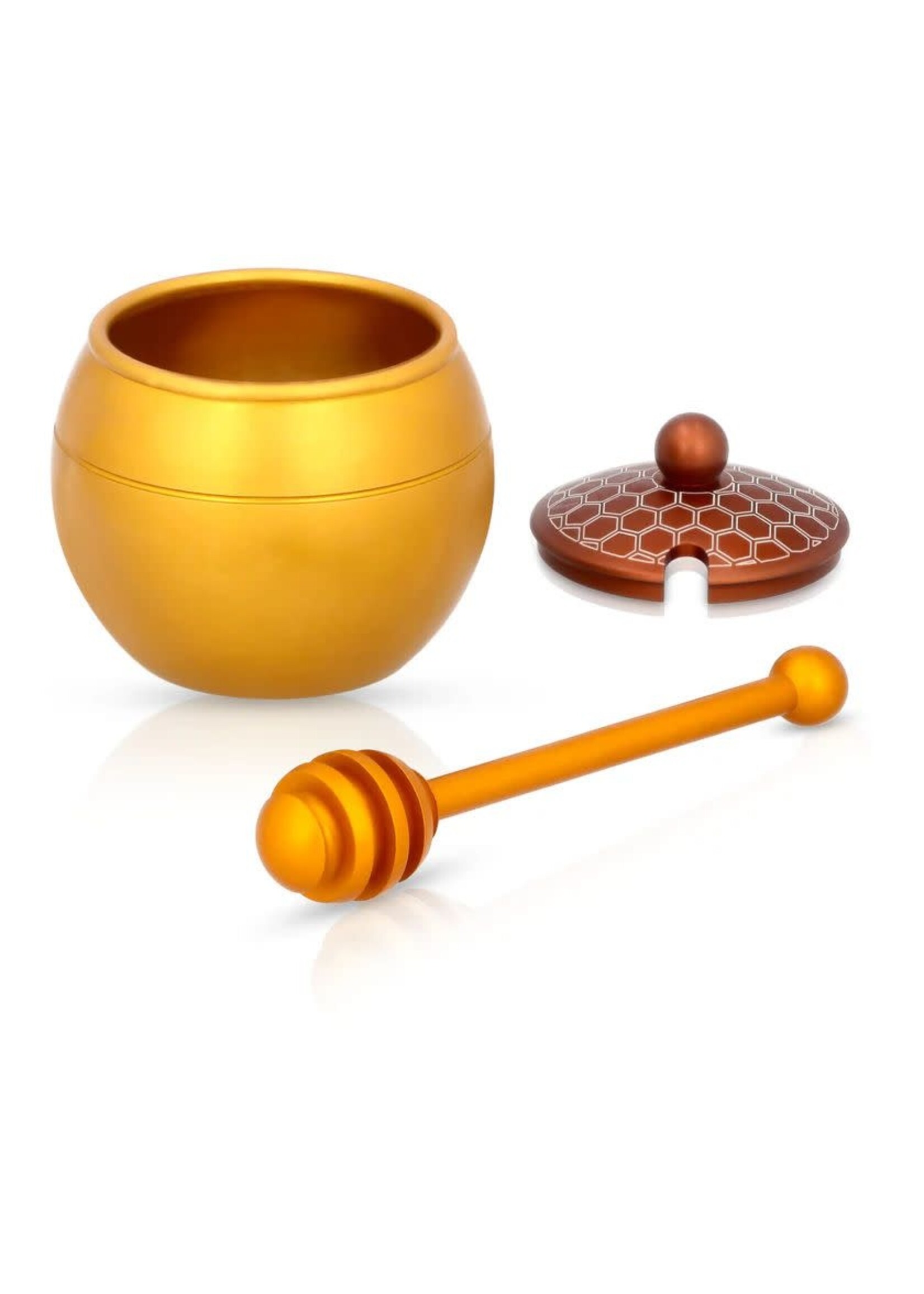 HONEY DISH GOLD HONEY COMB