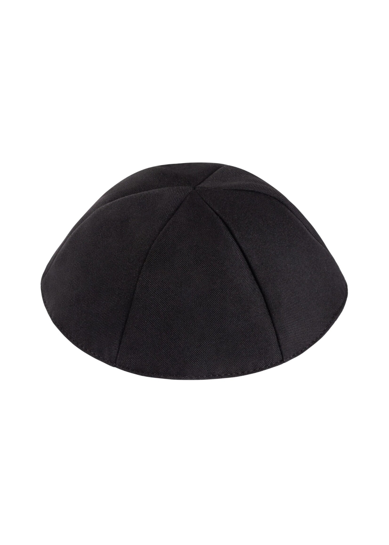 KIPPAH TERYLENE BLACK 6 PACK