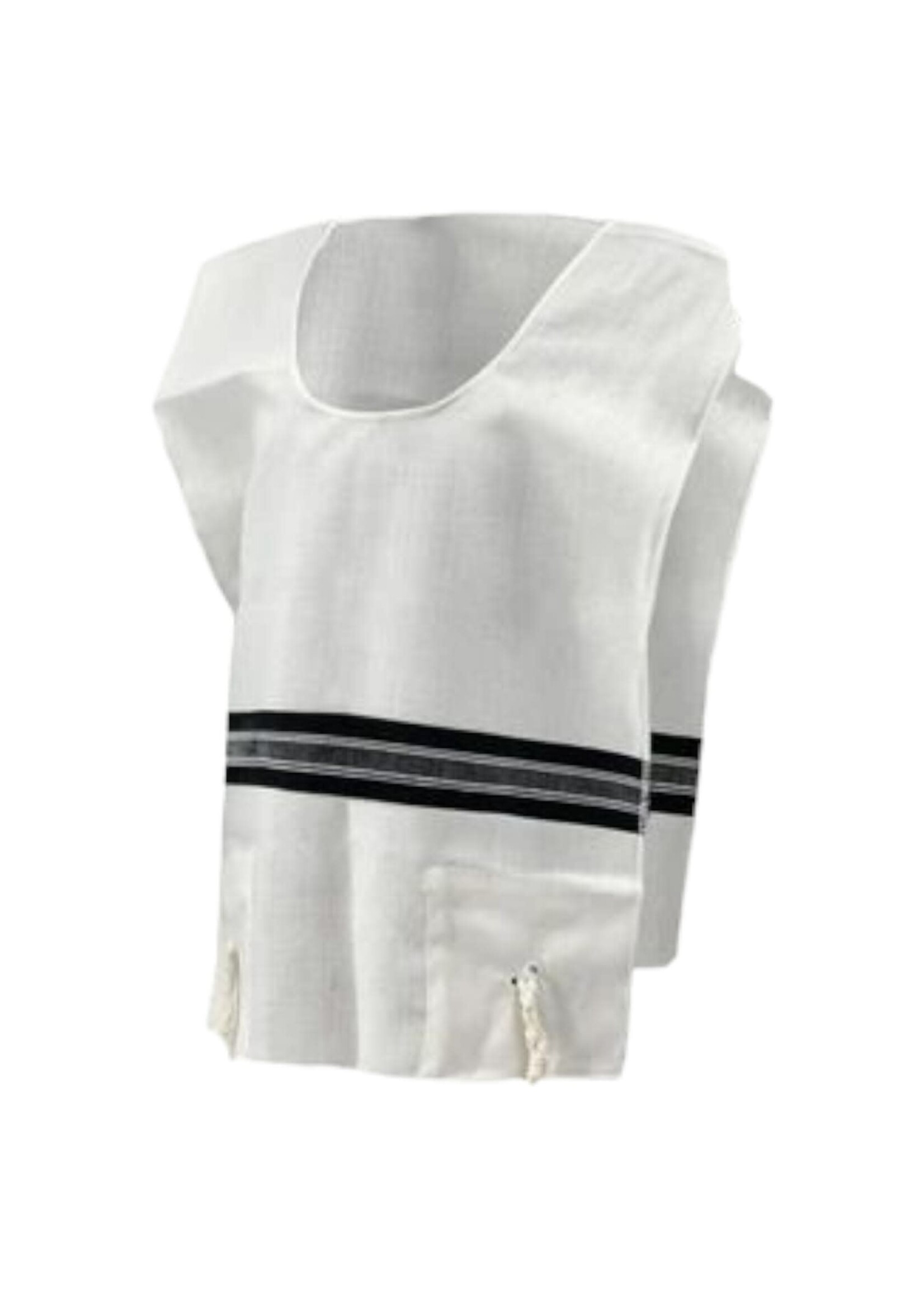 MMJ WOOL TZITZIS CHABAD ROUND NECK ADULTS  20 SMALL