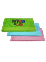 TOWEL NETILAS YADAYIM "MODEH ANI" SET OF THREE GREEN, BLUE & PINK