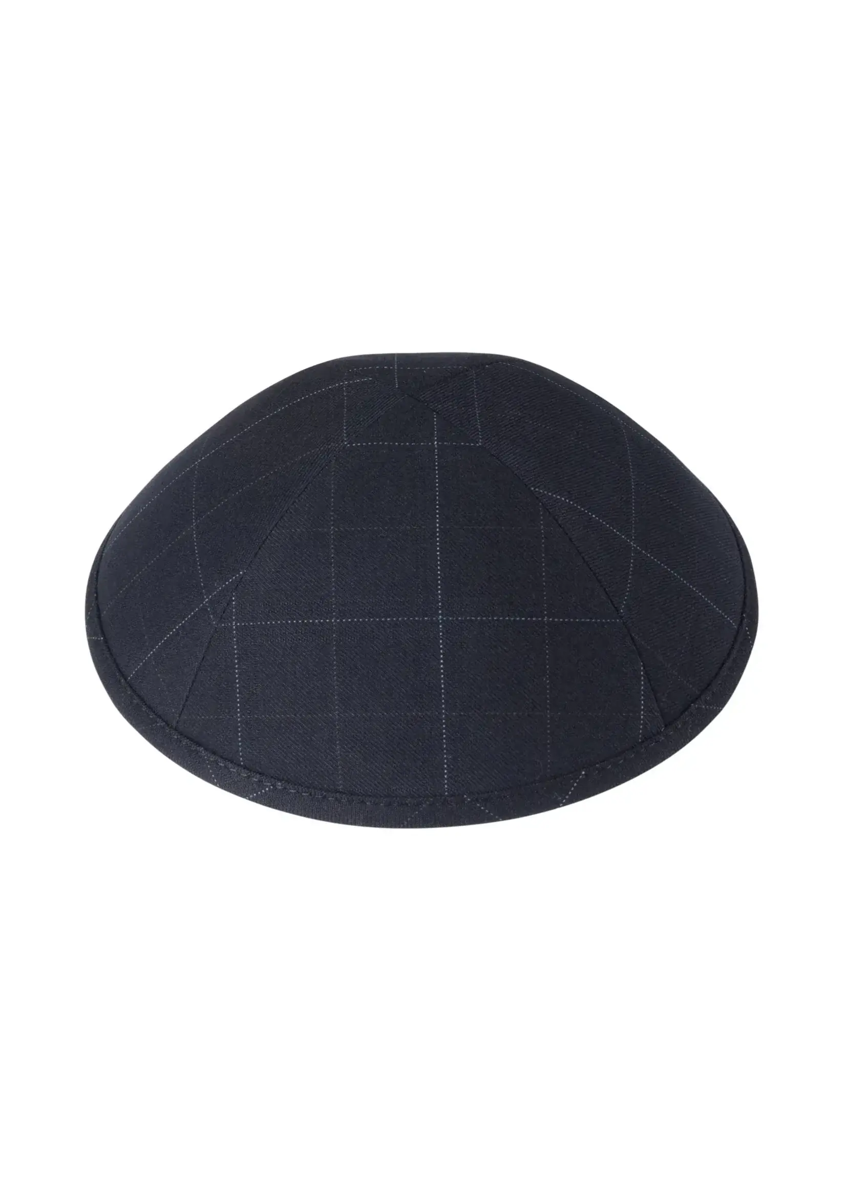 KIPPAH LARGE BLACK CHECKERED