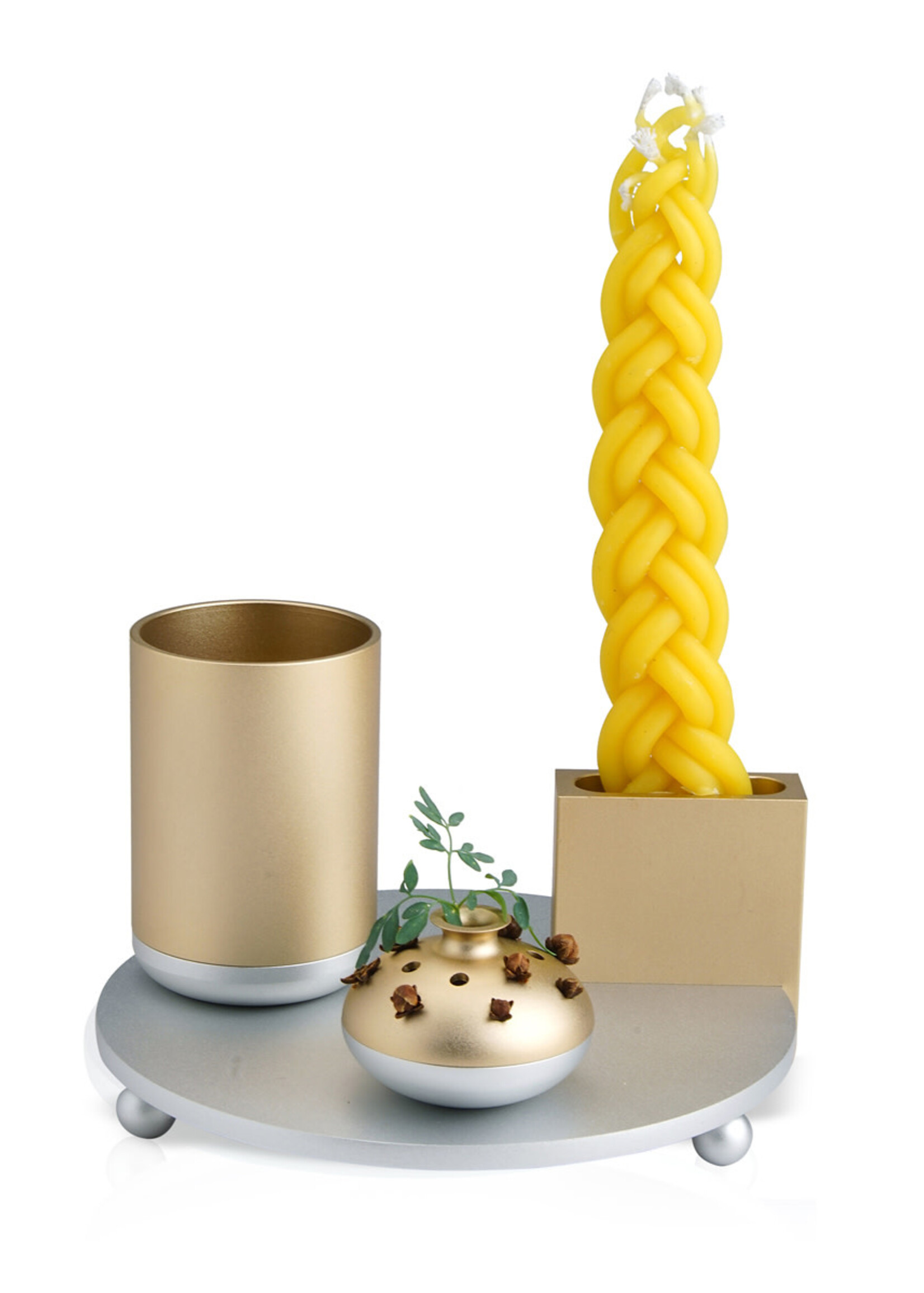 HAVDALAH SET ALUMINUM - CHAMPAGNE