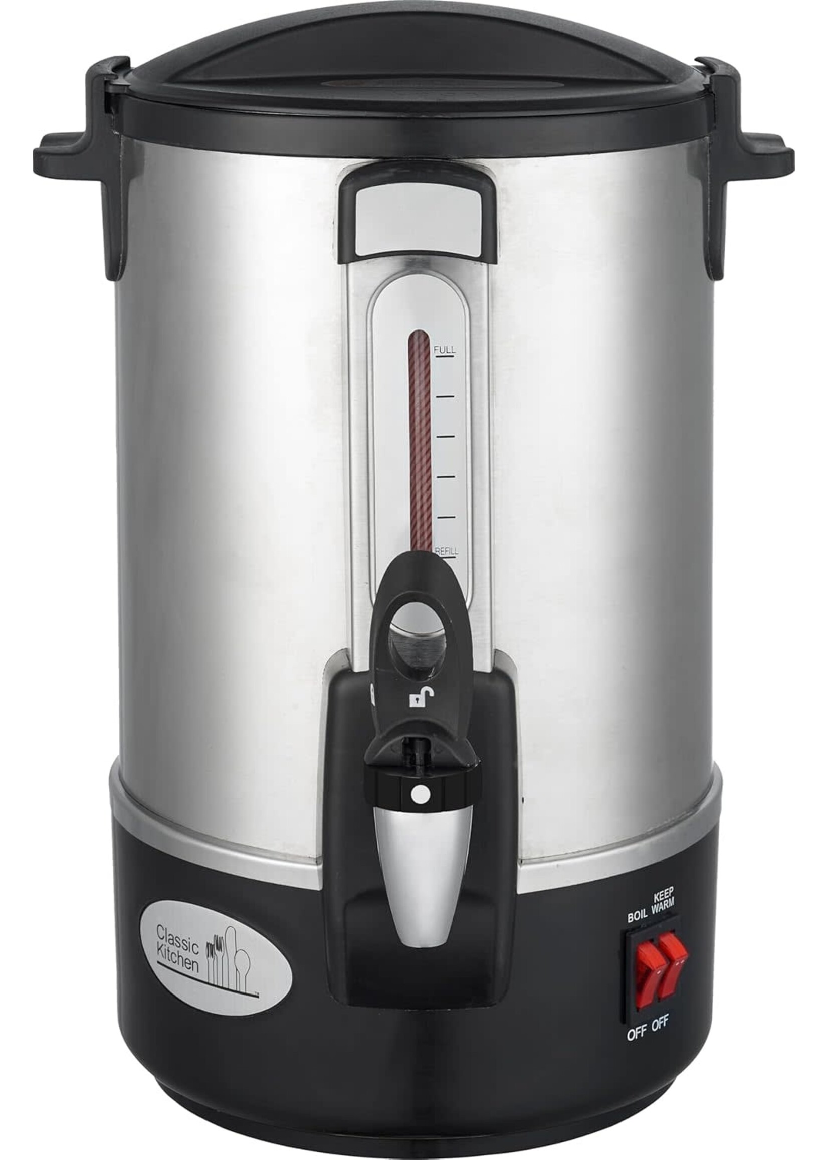 HOT WATER URN SAFE TAP 28 CUP - NEW