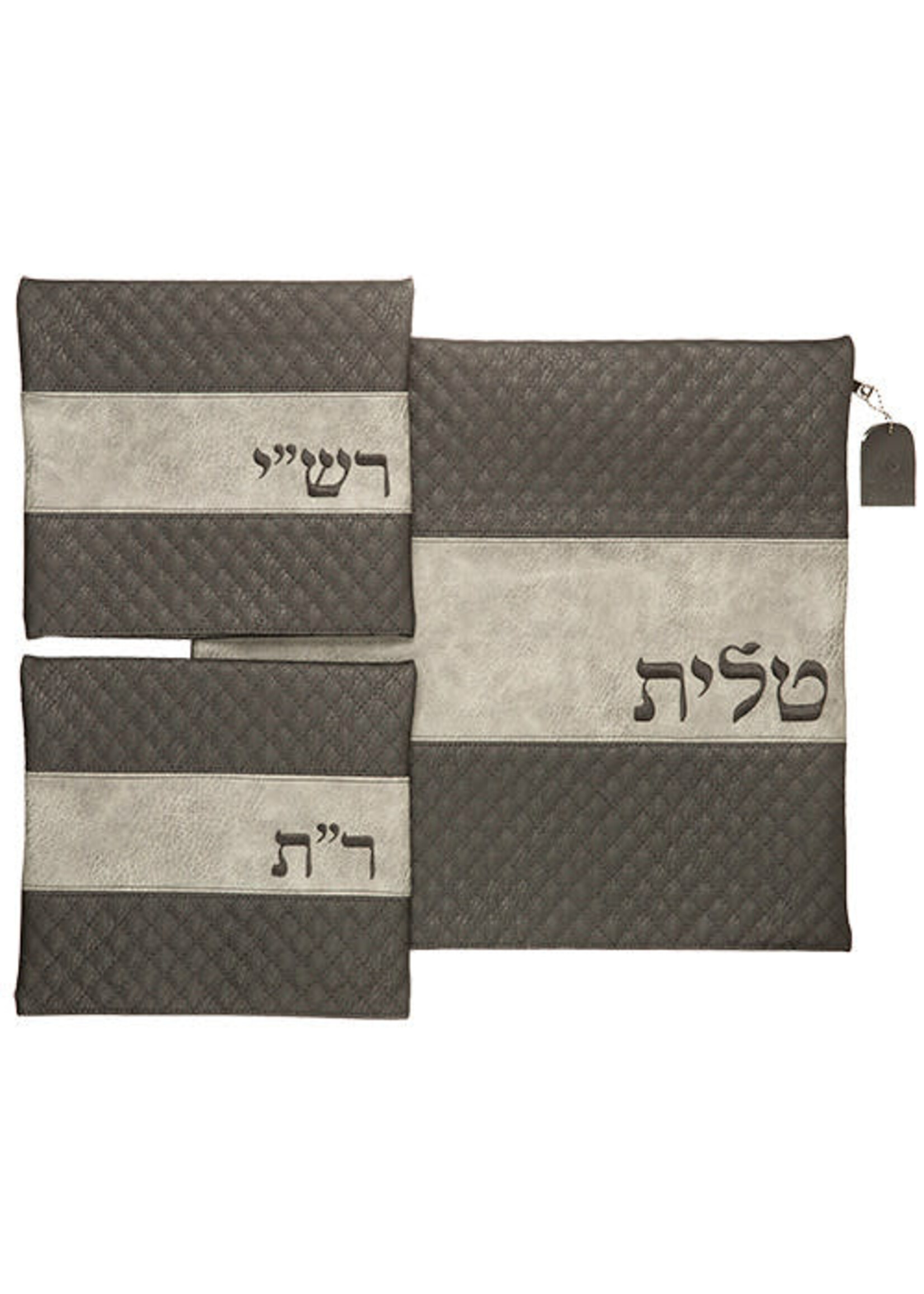 TALIS & TEFILLIN RASHI & TEFILLIN RABBEINU TAM BAG SET DIAMOND PATTERN