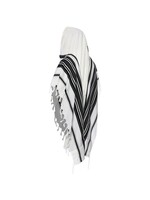MMJ TALIS WOOL LIGHTWEIGHT CHABAD NON-SLIP BLACK THIN TZITZIS 70