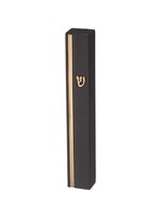 MEZUZAH RESIN BLACK GOLD 20 CM
