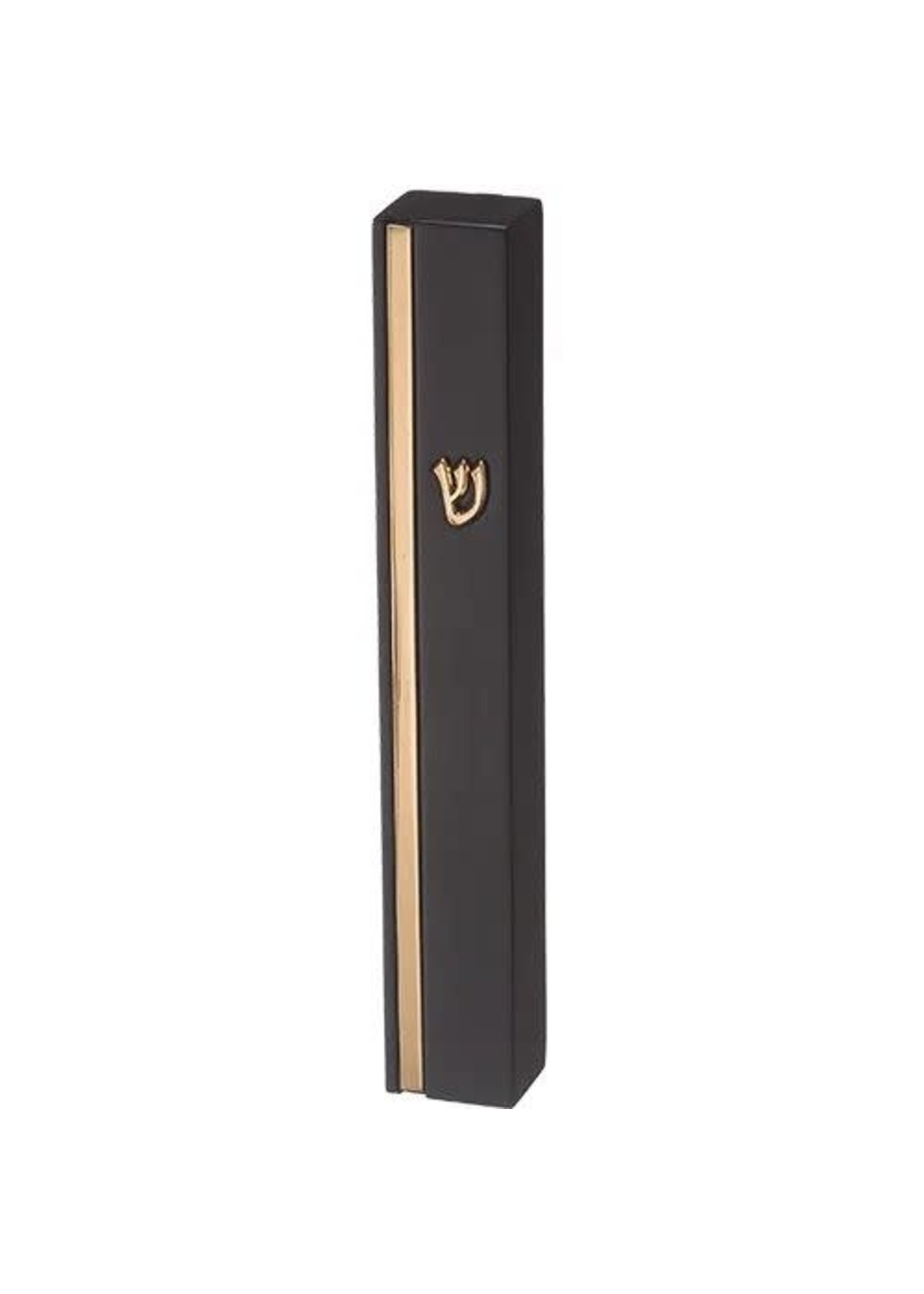 MEZUZAH RESIN BLACK GOLD 20 CM