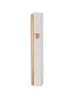 MEZUZAH RESIN WHITE GOLD 20 CM