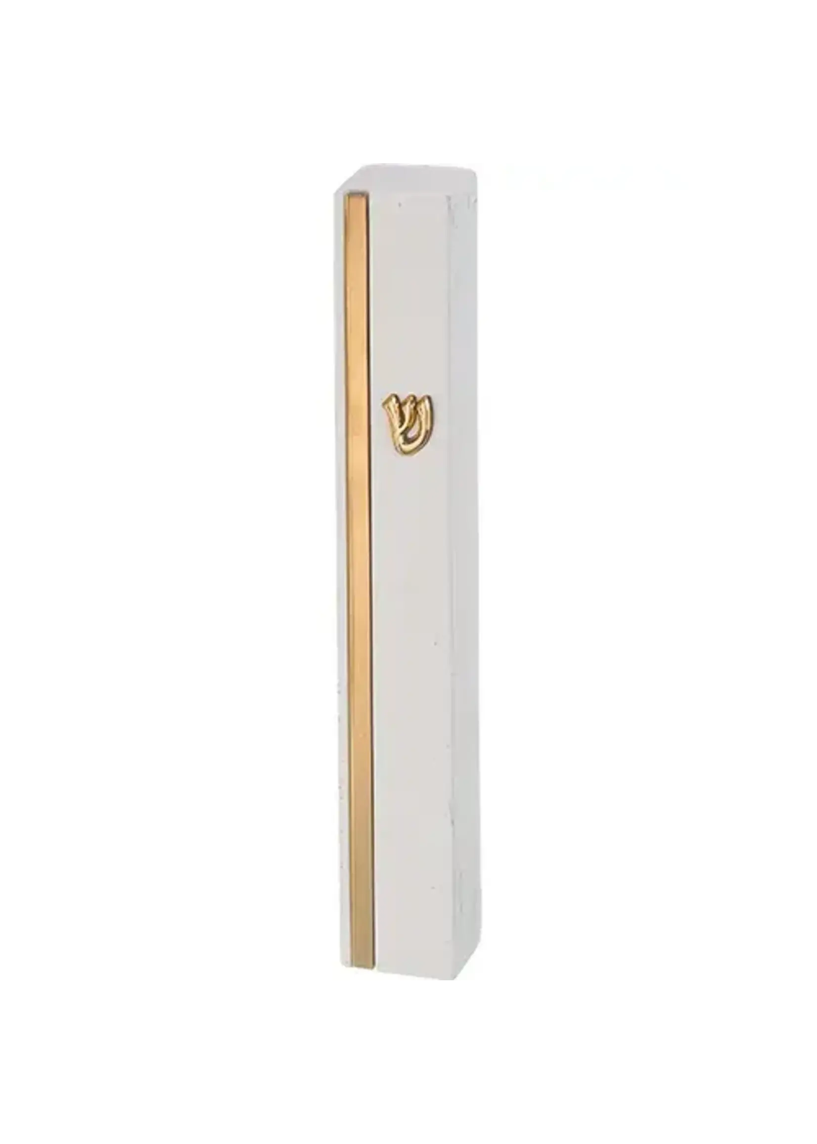 MEZUZAH RESIN WHITE GOLD 20 CM