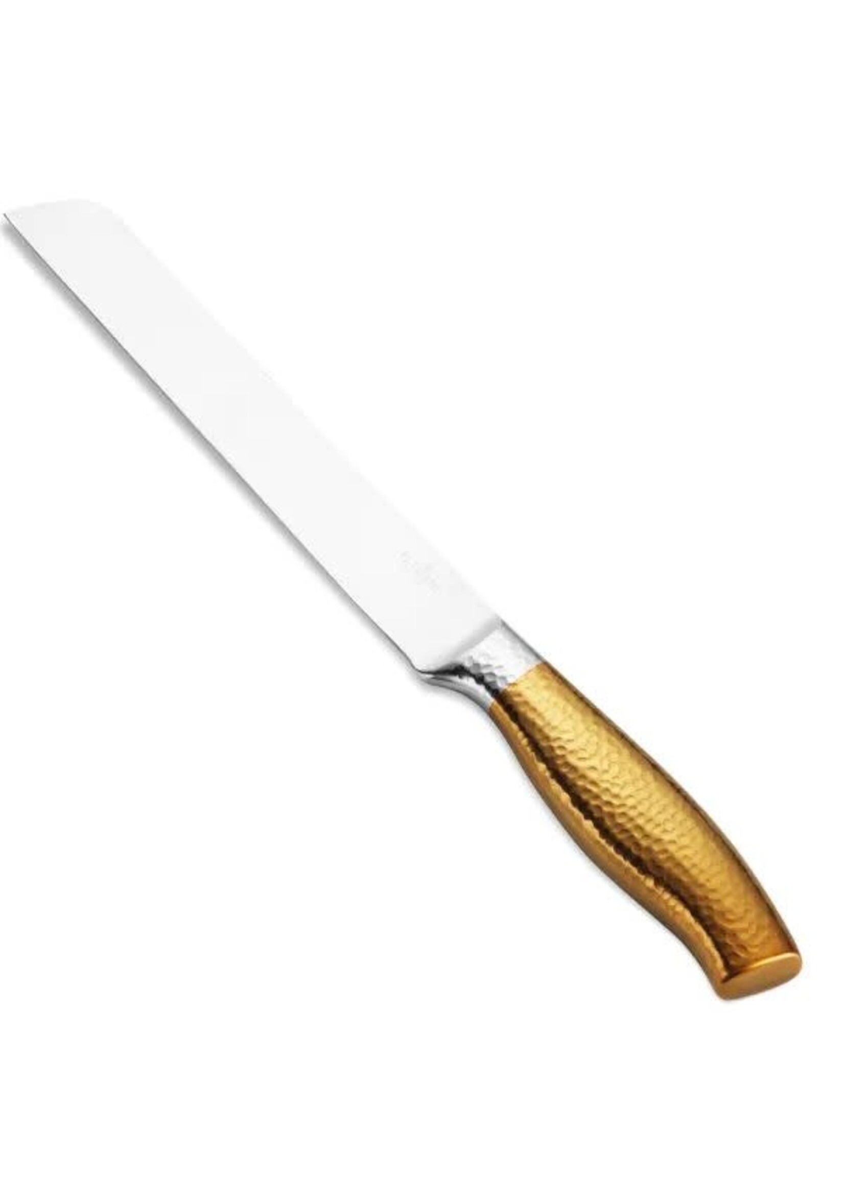 CHALLA KNIFE HAMMERED GOLD - NO SERRATED