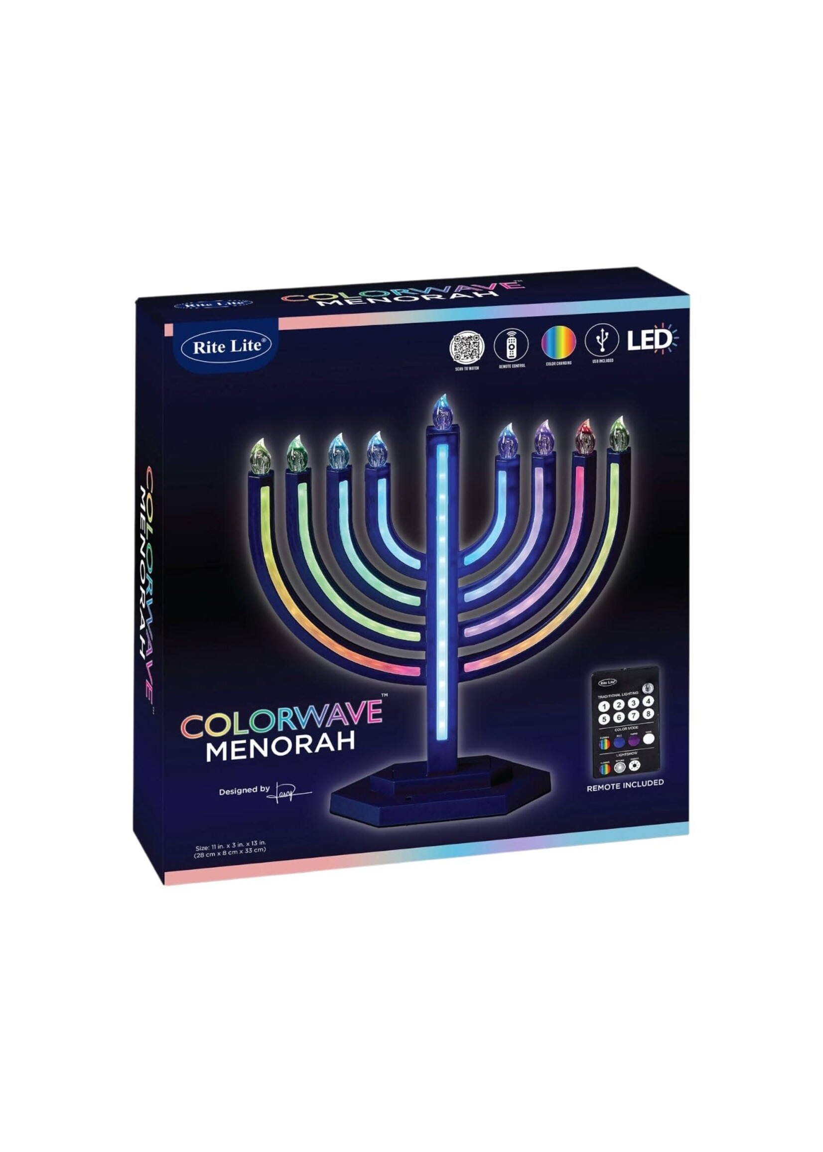 ELECTRIC MENORAH LED COLOR CHANGING LIGHTS